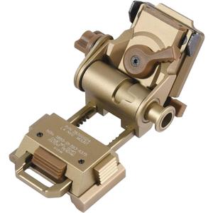 Night Vision Goggles NVG Mount for L4G24 Metal Helmet Mount,Rhino Mount Full Metal Tactical Helmet Mount CNC PVS15/18 Sand Color