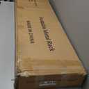 Himix Storage Shelves with 20 Hooks, 5-Tier Collapsible Organization Storage Rack Bookshelf Folding Pantry Shelves Cube Shelf Wire Shelving Holds 440 Ibs for Garage Kitchen Room, Black