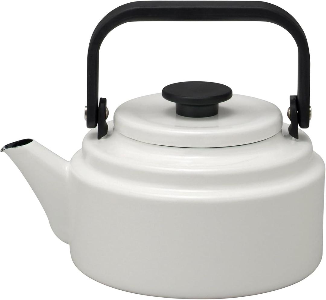 Noda Horo AM-20K Amkettle Compatible with Induction Cookers, 0.6 gal (2.0 L), White
