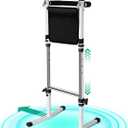 Stand Assist Aid for Elderly - Mobility Aid for Seniors with 5-Level Height Adjustment, 300Lbs Capacity & Dual Handrails for Safe Toilet and Couch Use, Includes Storage Pouch for Convenience