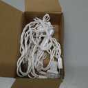 Aurelema Mini Christmas Lights String Warm White Vintage Short Strand String Lights, Clear Bulbs Wire Fit Light up Christmas Decorations(10 Bulbs Connectable,5ft,White)