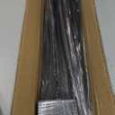 Heavy Duty Metal Fence Post Anchor Ground Spike 31.5''x4''x4'' for Fence, Mailbox, Bird Feeder, Decking, Banner, ... with The Black Powder Coating Cover on The Surface (Set 2)