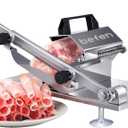 Manual Frozen Meat Slicer, befen Upgraded Stainless Steel Meat Cutter Beef Mutton Roll for Hot Pot KBBQ Food Slicer Slicing Machine for Home Cooking of Hot Pot Shabu Shabu BBQ
