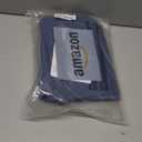 Naturoom Vintage Blue 36 Inch Shower Curtain - Stall Narrow Half Linen Ultra Thick Fabric Shower Curtain Set with Hooks, Boho Farmhouse Rustic RV Camper Bath Curtains for Bathroom, 36x72