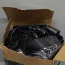 BALEINE 6-Pack Oversized Moving Bags with Reinforced Handles, Heavy-Duty Storage Tote Moving Supplies for Packaging, Camping (Black w/Window, 6-Pack)