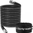 Camper & RV Black Water Hose - No-Kink Design Camper Sewer Hose - RV Accessories With Storage Bag - Perfect For Black Water, Gray Water, And RV Tank Cleaning, 50FT 5/8" Diameter
