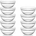 Sweejar 4 inch Small Glass Bowls Set, 7 oz Prep Bowls for Cooking, Small Bowls for Kitchen, Dessert Bowls for Ice Cream, 9 pack