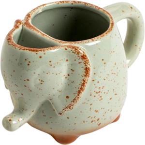 Ceramic 15oz Elephant Tea Mug Green, 36 Packs