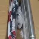 5 FT Flag Pole kit and American Flag 3x5ft with Pole Kit for Outside, Heavy Duty Flag Pole 5FT with 3x5ft American Flag, Stainless Steel Aluminum Multi-Position Flag Pole with Bracket Holder (silver)