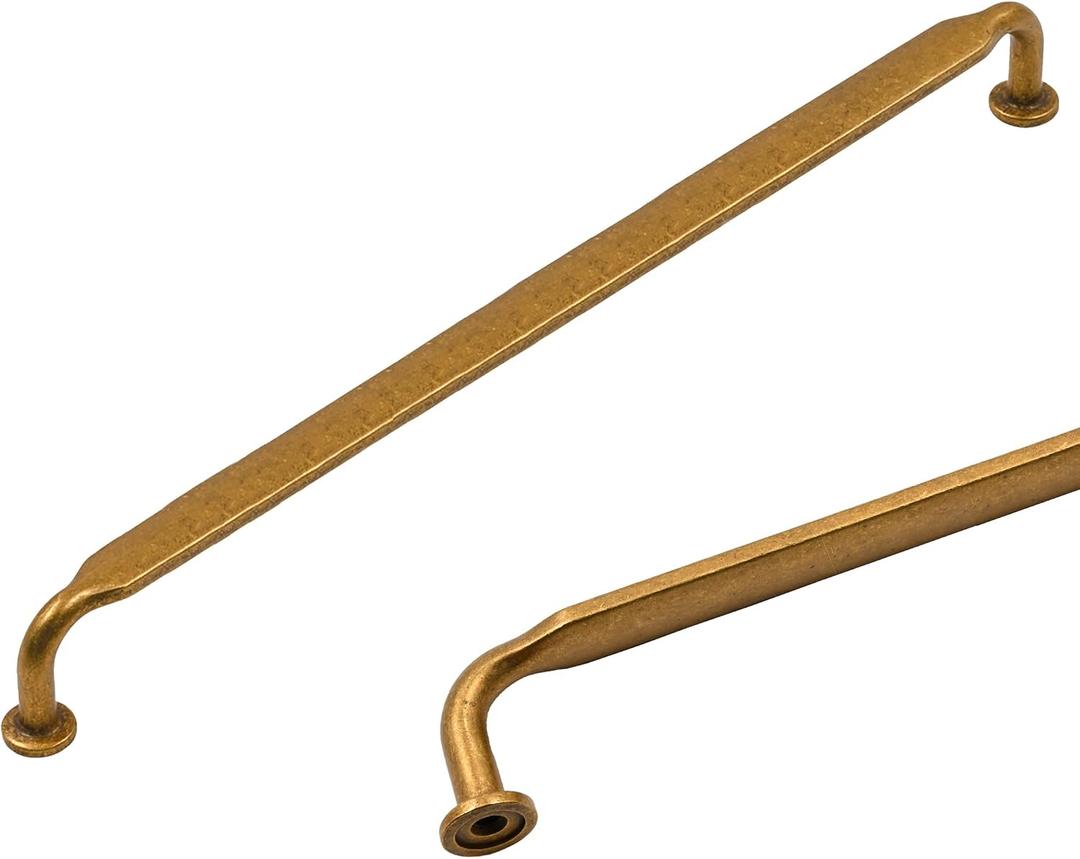 Antique Brass Cabinet Handles Kitchen Pulls 10 Inch 10 Pack