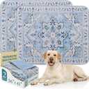 Homimp Washable Pee Pads for Dogs,2 Pack Reusable Puppy Pads Waterproof, Absorbent and Leakproof Dog Pee Pads, Non Slip Puppy Training Pads, Pet Mat for Floor, Crate, Couch, Whelping, Blue, 36"x41"