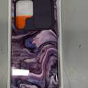 GVIEWIN for Samsung Galaxy S25 Ultra Case with Slide Camera Cover, [Screen Protector] [Shockproof Military Grade Drop Protection] Marble Slim Fit Hard PC Phone Cover S25 Ultra 6.9" 2025 (Quicksand)