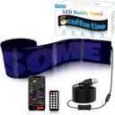 Evil Eye LED Screen Matrix Display Panel with Bluetooth App Control, USB Powered, Remote Control & Scrolling Text, Programmable LED Screen (1696Plus(7.5inx35in)
