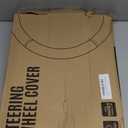 Road Comforts Leather Steering Wheel Cover - Made with PVC Leather - Anti-Slip, Universal Fit 14 1/2 inches to 15 inches - Purple