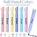 3 x Pastel Highlighters, 6 Pack Soft Color Tank Style Chisel Tip Highlighter Pens, Cute Aesthetic Markers for Notes, Planner, Journaling, School and Office Supplies