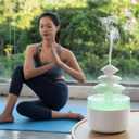 Bedroom Cloud Rain Humidifier, Essential Oil Diffuser with 7-Color LED Mood Light, Bedroom Sleep Aid with White Noise Rain Sound, Auto Shutdown Protection, Suitable for Home/Office/Daycare (White)