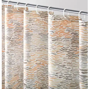 No. 918 Sisal Abstract Print 13-Piece Shower Curtain Set