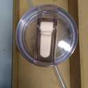 Dreamfocus 40 oz Leak Proof Flip Straw Lid Replacement for Stanley 40 oz Quencher H2.0 and ProTour Tumbler (Cream)