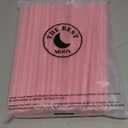 The Best MOON 100pcs Heart Shaped Pink Straws Disposable Drinking Cute Straw Individually Wrapped Pink Plastic Straw Galentines Day, Cocktail, Birthday Party, Bridal Shower, Wedding Decorations