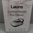 S1 Cordless Robotic Pool Cleaner, Dual Motors & Suction Ports Automatic Pool Vacuum Robot Lasts up to 90 Min, Self-Parking Ideal for Above Ground Pools(White)