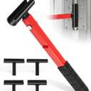 4-in-1 Door Hinge Adjustment Tool Kit | Hinge Gap Adjustment Wrench Set | Heavy Duty Steel | Rubber Grip | Fix Misaligned Doors & Cabinets | Residential & Commercial Use (14mm-25mm)