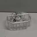 TAILI Sponge Holder for Kitchen Sink with Strong Suction Cup Removable, Rustproof Aluminum Sink Caddy for Sponge, Brush, Scrubber, Scraper -Silver (6.1" x 3.5")