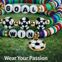 3 x OHOME World Game Cup Soccer Jersey 2026-6 Pack USA Soccer Bracelets | World Game Cup Merchandise Shirt Jewelry Accessories Outfits for Women Men - Soccer Gifts for Fans Players Coaches Team