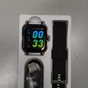 Smart Watch for Men Women Compatible with iPhone Samsung Android Phone 1.69 inch Full Touch Screen IP68 Waterproof Bluetooh Fitness Tracker Heart Rate/Sleep Monitor (Black)