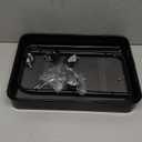 LIWNYRK 2 Tier Rolling Cart with Wheels for Under Desk Storage & Pantry Storage, Large Capacity Laundry Room & Makeup Organizer, Sturdy Kitchen Utility Cart for Small Space with 2Hooks, Black