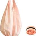 Reusable Grocery Bags Foldable Eco-Friendly Foldable Tote Bag for Shopping, Farmers Market or Everyday Adventures PINK