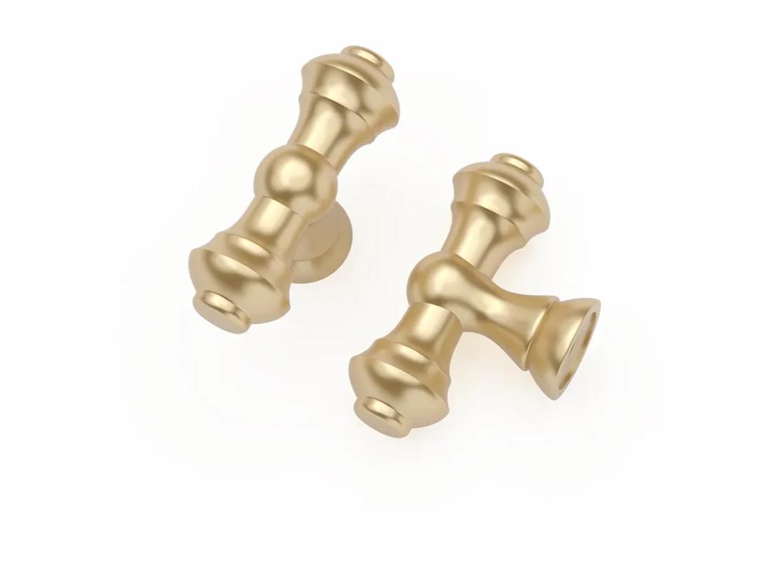 Asidrama 10 Pack Gold Kitchen Cabinet Knobs Dresser Knobs Cabinet Hardware Zinc for Dresser Drawers