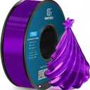 Geeetech TPU Filament 1.75mm, Shore 95A Flexible 3D Printer Filament with High Elasticity, 1KG (2.2lbs) Spool, Dimensional Accuracy 0.03mm, Fits Most FDM Printers (Clear Purple)