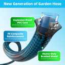 Garden Hose, Non-Expandable Water Hose 100ft, Flexible, Kink & Leak Proof Water Pipe with 10-Function Spray Nozzle, Lightweight Outdoor Hose for Yard, Lawn, Car Wash, RV and Home Use