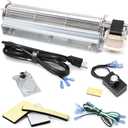 Replacement Fireplace Blower Kit for Desa, FMI, Vanguard, Vexar, Comfort Flame Glow, GA3650T GA3650TB GA3700T GA3700TA BKT Fireplaces Fan Blower with Thermostat