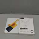 X Mobile A Power Bank - 5000 mAh - Ultra Portable - 103g only, Compatible with iPhone and Samsung, Navy Blue & Yellow (USB-C Plug)