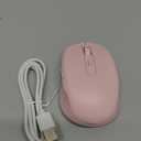 PEIOUS Mouse for Laptop, Wireless Mouse Jiggler - LED Wireless Mice with Build-in Mouse Jiggler Mover, Rechargeable Moving Mouse for Laptop Undetectable Keeps Computer Awake - Pink