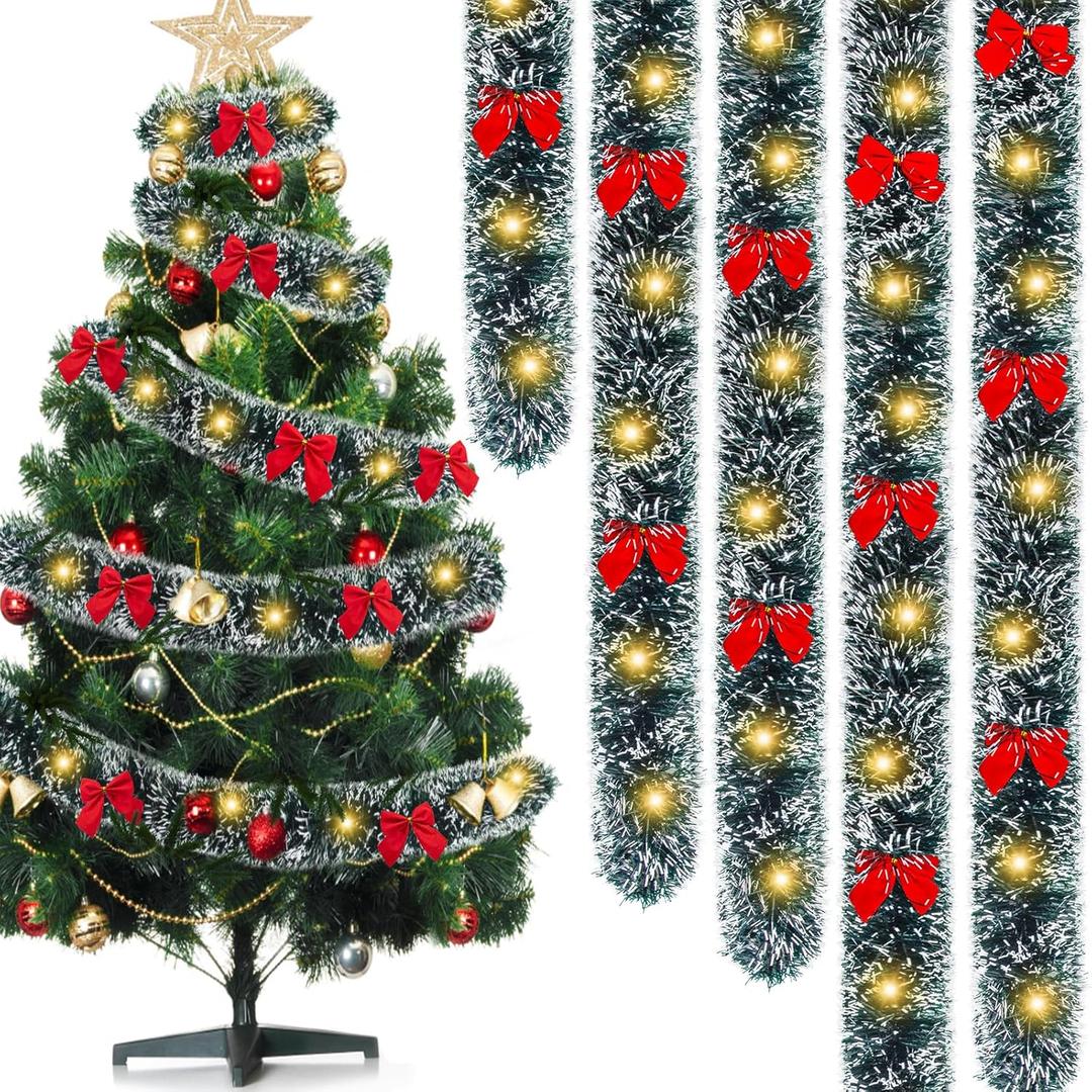 33 Ft Christmas Tinsel Garland for Home Decor