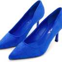 Herstyle 3 Inch Stiletto Pumps for Women – Closed Toe High Heels, Classic Pointed Toe Dress Shoes for Wedding, Office, Party & Work | Comfortable Formal Heels, 2024Royalblue, Size 10.0, Marneena