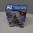 Christmas Tree Building Blocks, Christmas Decorations Set with Santa Claus & Reindeer, Creative Tabletop Decor Xmas Gifts Toys for Kids Adults Teen Boys & Girls