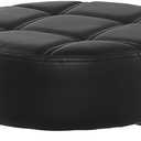Antlu Round Seat Cushion for Bar Stool Rolling Chair Replacement (Super Big, Black)
