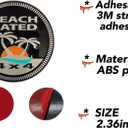 4 x 4 3D Emblem Automotive Badge Round Emblem Decals Car Badge Decals Stickers Stickers (B R)