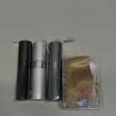 LISAPACK 8ML Atomizer Perfume Spray Bottle for Travel (3 PCS) Empty Cologne Dispenser, Portable Sprayer (Black, Silver, Grey)
