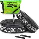 2 Pack 700x25C-32C FV42/AV48/FV60mm 700c Bike Tube, Butyl 700C Road Bike Tube with 2 Tire Levers, 700c Bicycle Inner Tube Compatible with 700 x 25C 700x26C 700x28C 700x32C Inner Tube