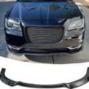 Front Bumper Lip Splitter Spoiler Fit for Chrysler 300 C/S/Limited/Touring 2015-2023 3pcs Accessories Air Chin Body Kit (Carbon Fiber Style)