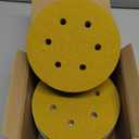 6-Inch 6-Hole Hook and Loop Sanding Discs 320-Grit, Random Orbital Sandpaper for Automotive and Woodworking, 100-Pack