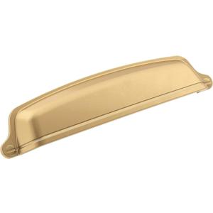 Amerock | Cabinet Cup Pull | Champagne Bronze | 5-1/16 inch (128 mm) Center-to-Center | Stature | 1 Pack | Drawer Pull | Cabinet Handle | Cabinet Hardware