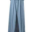 MAMERIA Kids Bed Canopy with Frills Cotton Hanging Tent Curtain Net for Reading Nook Hideaway Bedding Play Room Decor(Blue), 20"W x 20"L