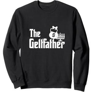 Gelt Father Hanukkah Dreidel Game Jewish Dad Menorah Latkes Sweatshirt, M