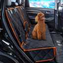 petalage Car Seat Protector, 52 x 50 for for Familay Car & Regular SUVs, 600D Heavy Duty Car Seat Cover Waterproof Dog Car Seat Cover for Back Seat, Scratch Proof Nonslip Seat Cover for Dogs in Car