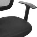 Amazon Basics Breathable Mesh Mid-Back Office Desk Chair with Armrests, Lumbar Support, 360-Degree Swivel, Adjustable-Height, Black